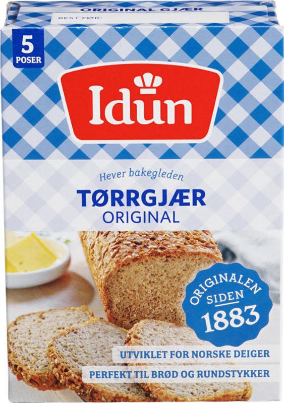 Tørrgjær Original Idun 5pk.