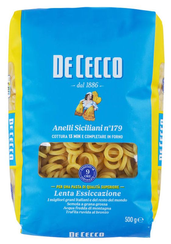 	De Cecco Anelli Siciliani (Ringer) 500 g.
