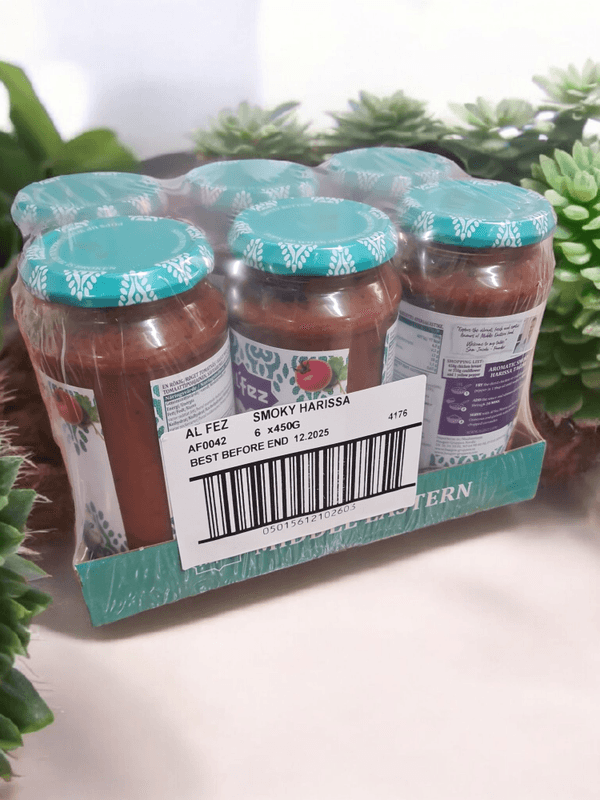 Al'Fez Smoky Harissa Sauce 450g*6st./ Hele Kartong-Dato