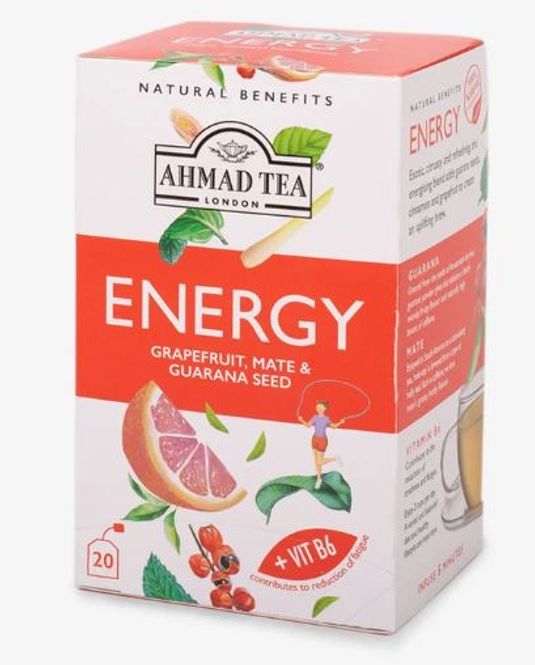Hovedbilde Ahmed Tea Energy Grapefruit,Mate&Guarana Seed ...