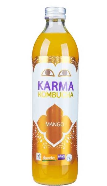 Kombucha Mango kologisk Karma 500ml.