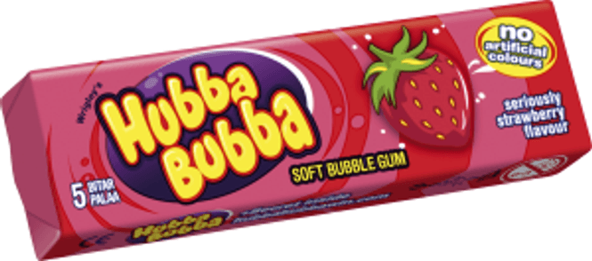 Hovedbilde Hubba Bubba Jordbær Smak 35g.