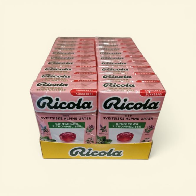 Hovedbilde Ricola Bringebær Sitronmelisse SF 50g*20st./Hele ...